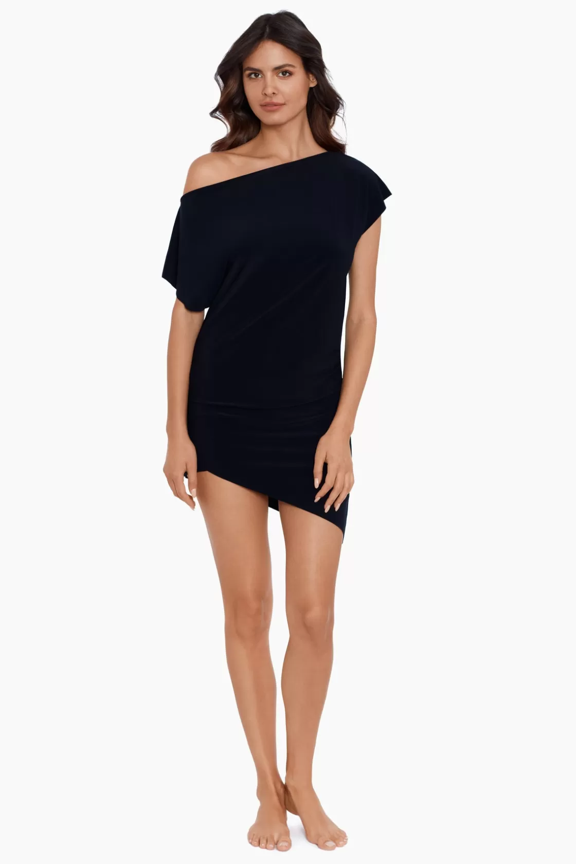 Miraclesuit Tankini Tops | Dd+ Cup^Bateau Beach Dress Swimwear Cover Up Black