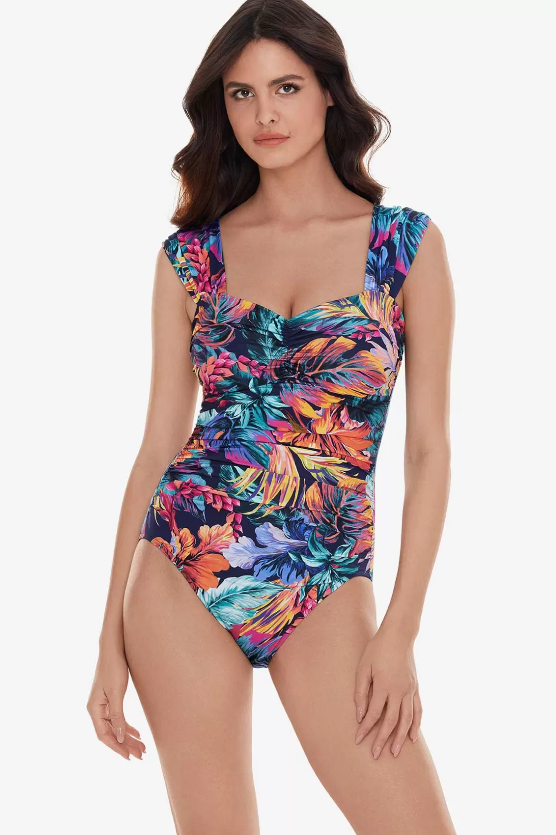 Miraclesuit One Piece^Belize Natalie One Piece Swimsuit Navy/Multi