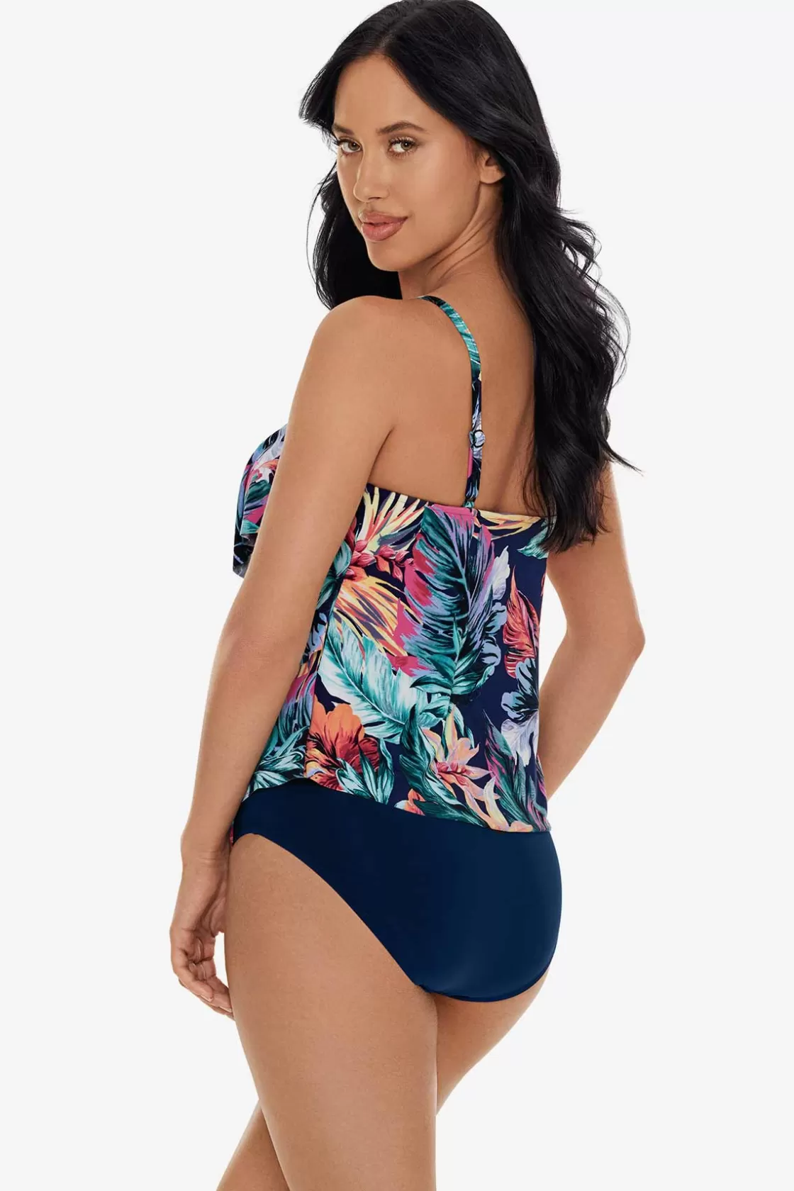 Miraclesuit Tankini Tops^Belize Rita Tankini Top Navy/Multi