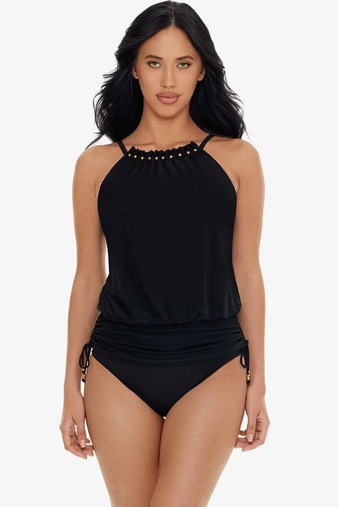 Miraclesuit Swim Dress | One Piece^Boba Babs Tankini Top Black