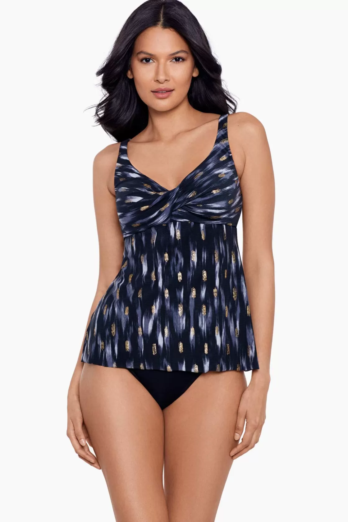 Miraclesuit Swim Dress | One Piece^Bronze Reign Ayla Tankini Top Black/Multi