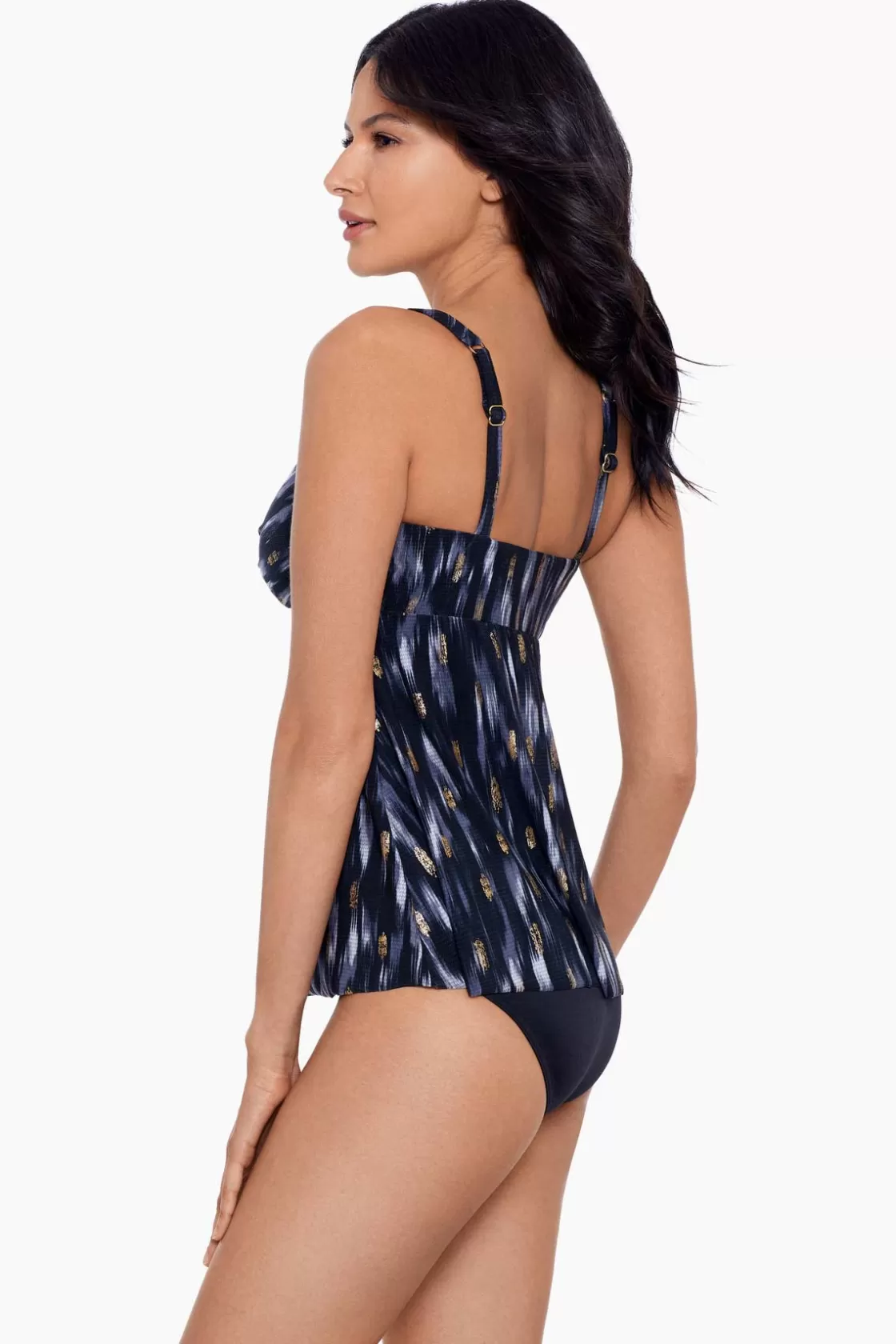 Miraclesuit Swim Dress | One Piece^Bronze Reign Ayla Tankini Top Black/Multi