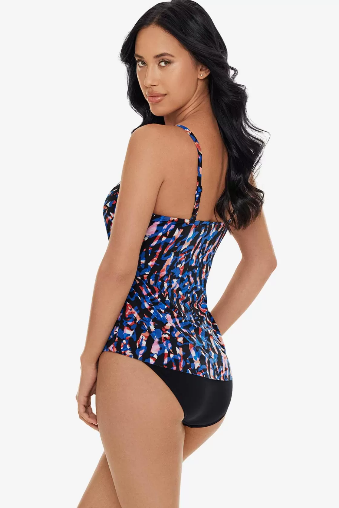 Miraclesuit Tankini Tops^Burano Carma Tankini Top Black/Multi