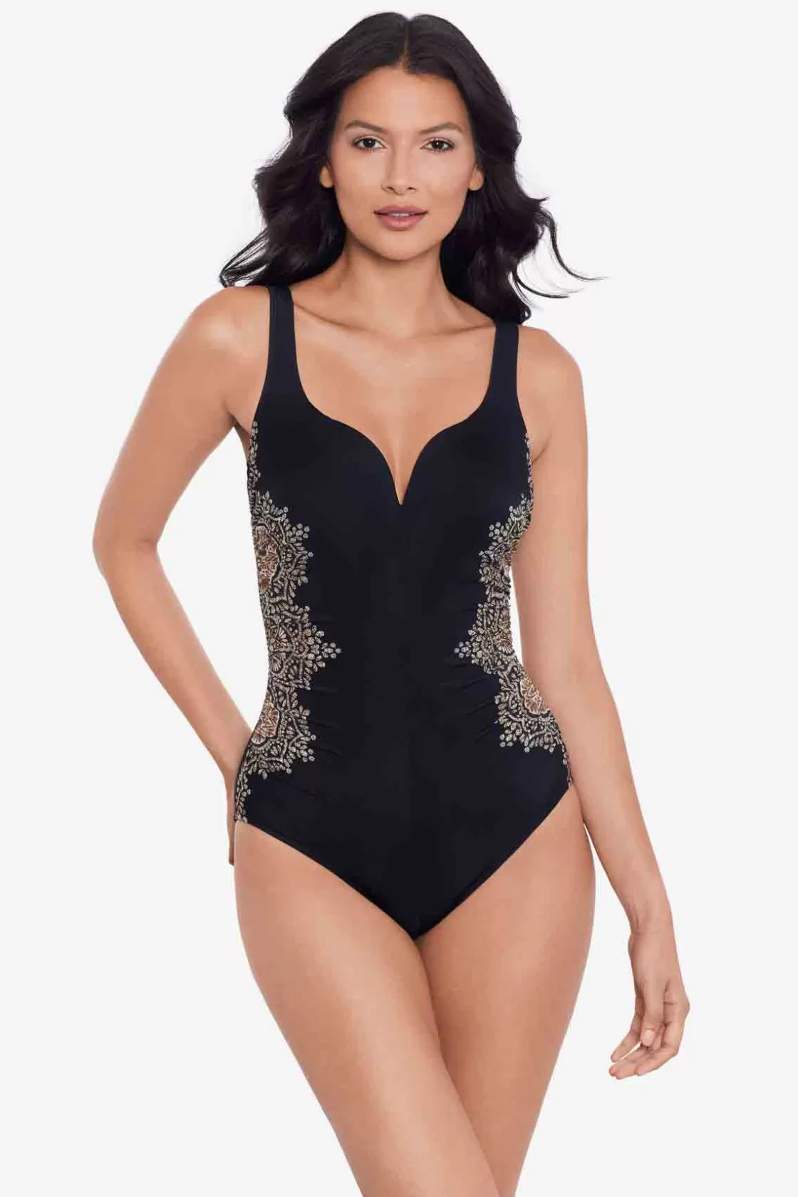 Miraclesuit One Piece^Cappadocia Temptress One Piece Swimsuit Black/Multi