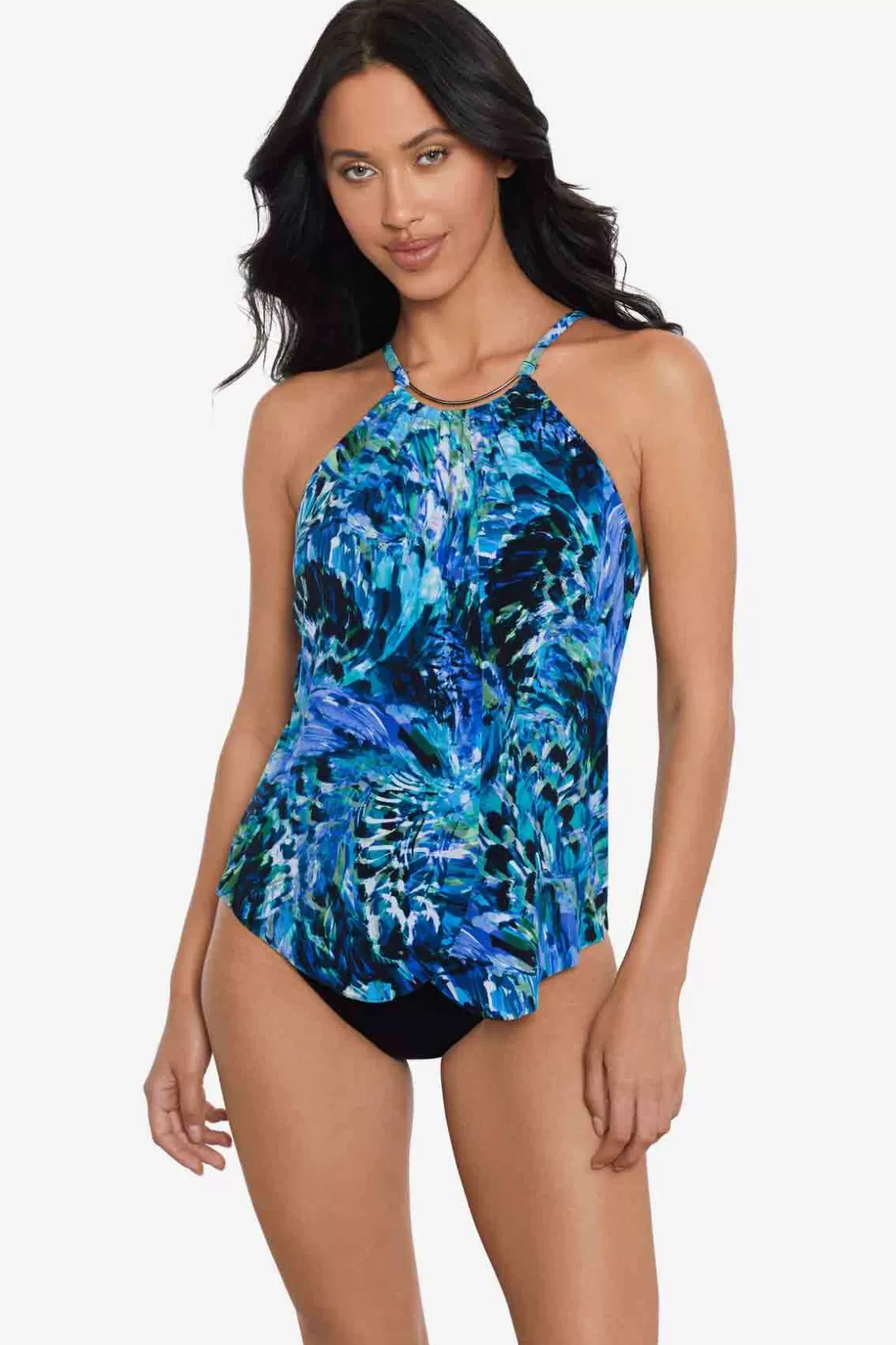 Miraclesuit One Piece^Chanticleer Jill One Piece Swimsuit Black/Multi