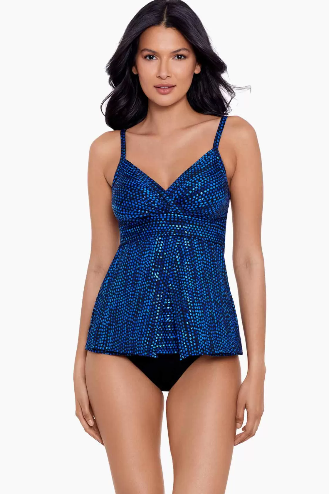 Miraclesuit One Piece | Plus^Dot Com Cleo Tankini Top Blue/Multi