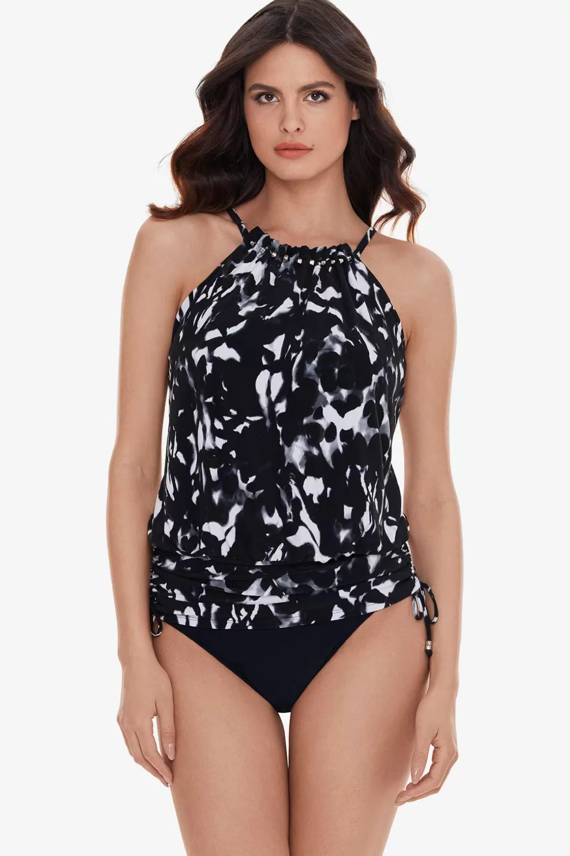 Miraclesuit Tankini Tops^Dream State Babs Tankini Top Black/Multi