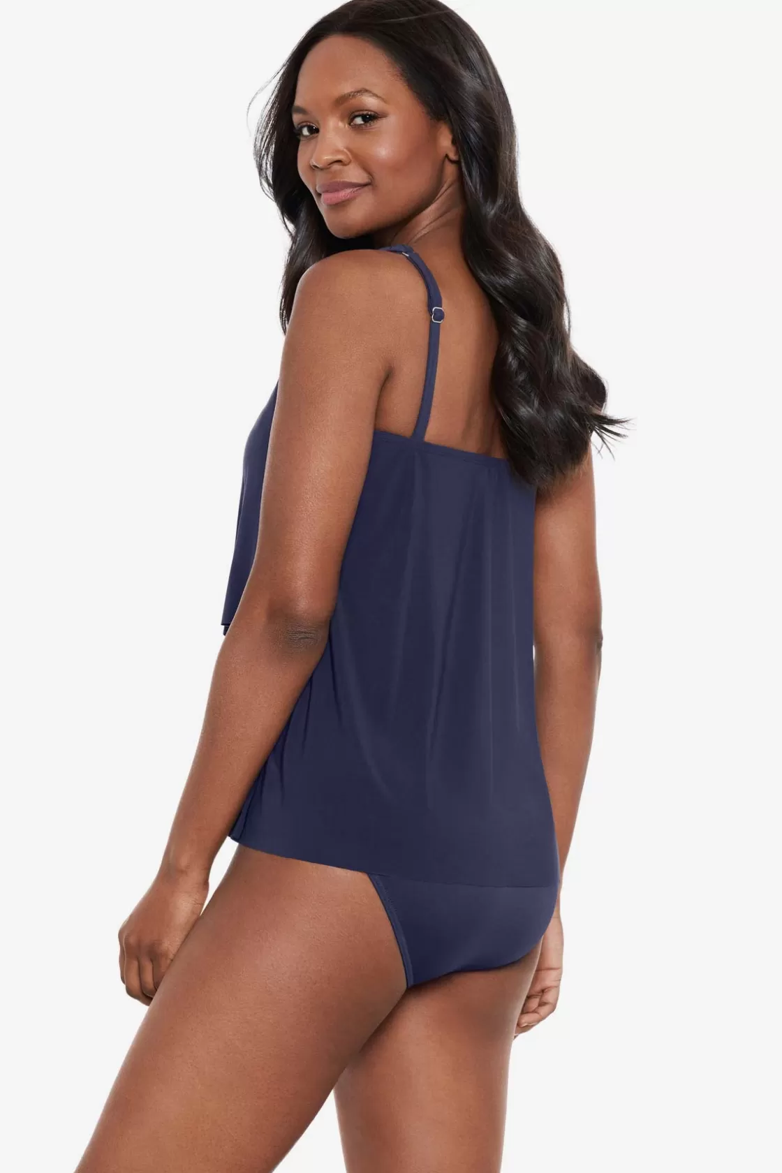 Miraclesuit One Piece | Dd+ Cup^Illusionists Mirage Tankini Top DD-Cup Midnight