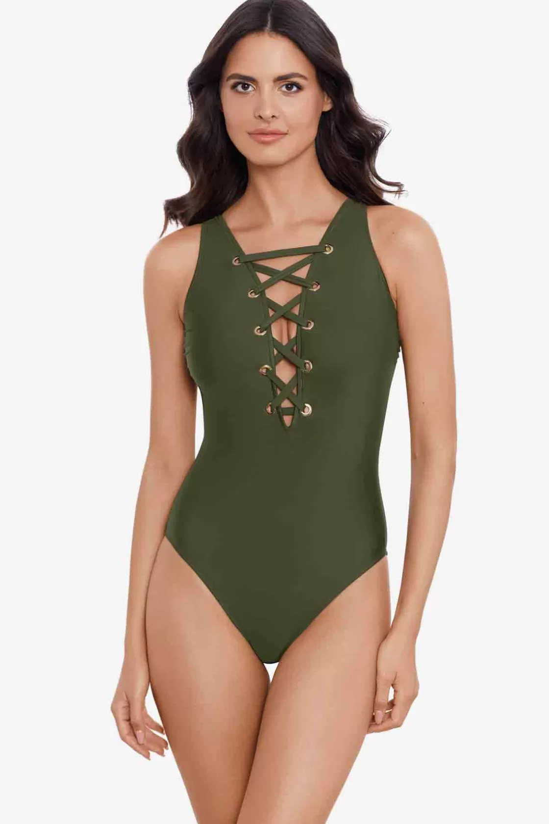 Miraclesuit One Piece^Juxtapose Steffi One Piece Swimsuit Bamboo