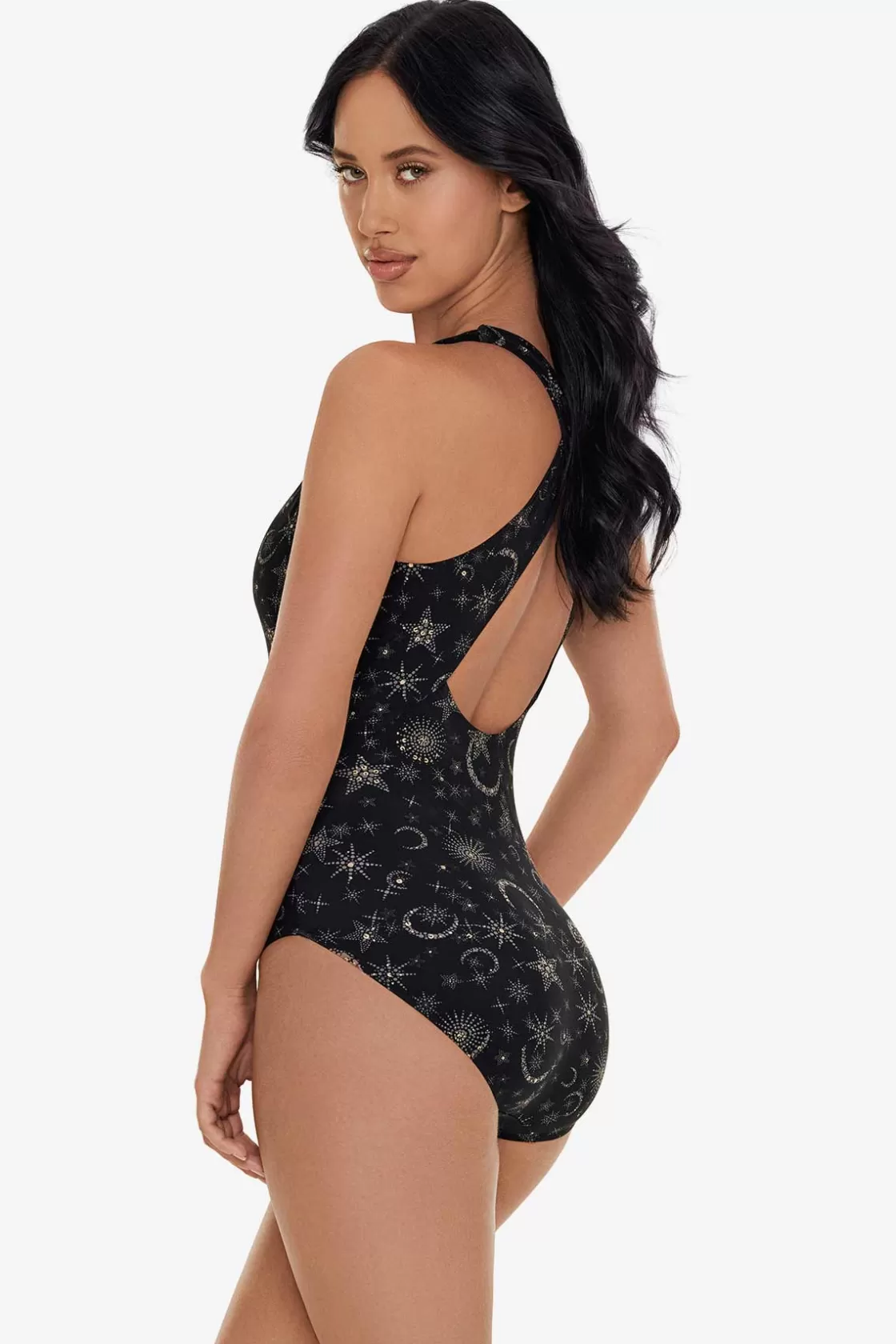 Miraclesuit One Piece^Lucky Stars Halle One Piece Swimsuit Black/Gold