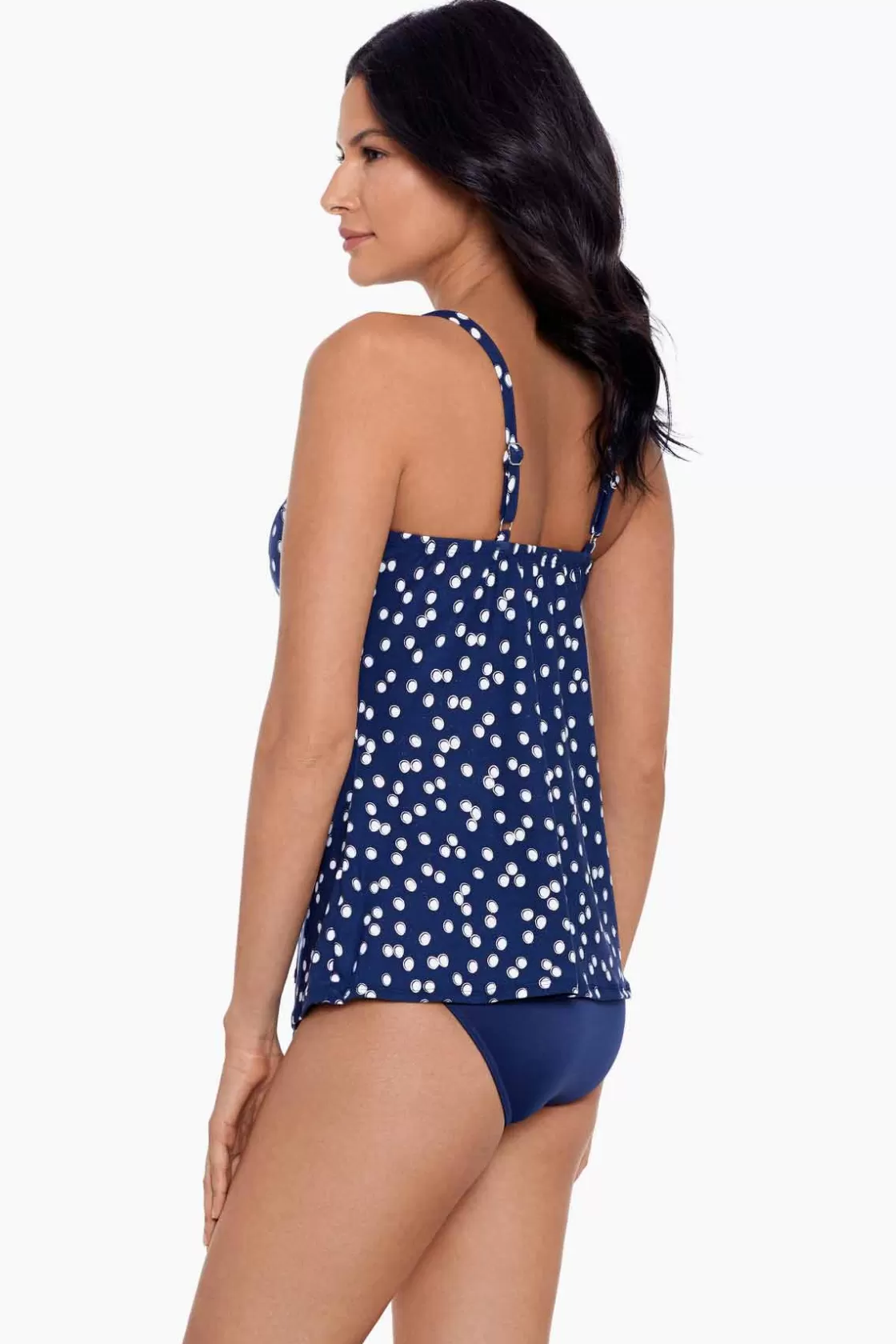 Miraclesuit One Piece | Plus^Luminare Love Knot Tankini Top Midnight