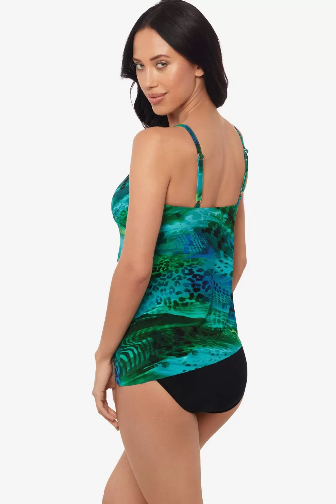 Miraclesuit Swim Bottoms^Margarita Elsa Tankini Top Blue/Multi