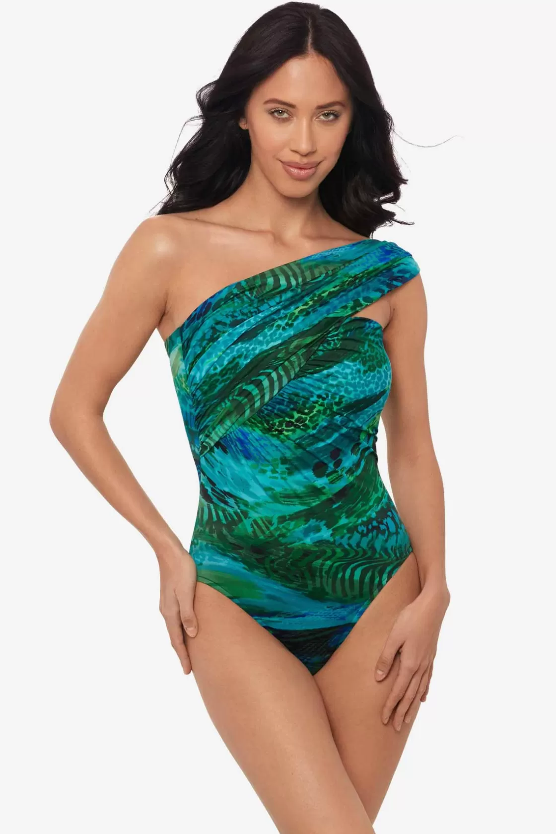 Miraclesuit One Piece^Margarita Goddess One Piece Swimsuit Blue/Multi