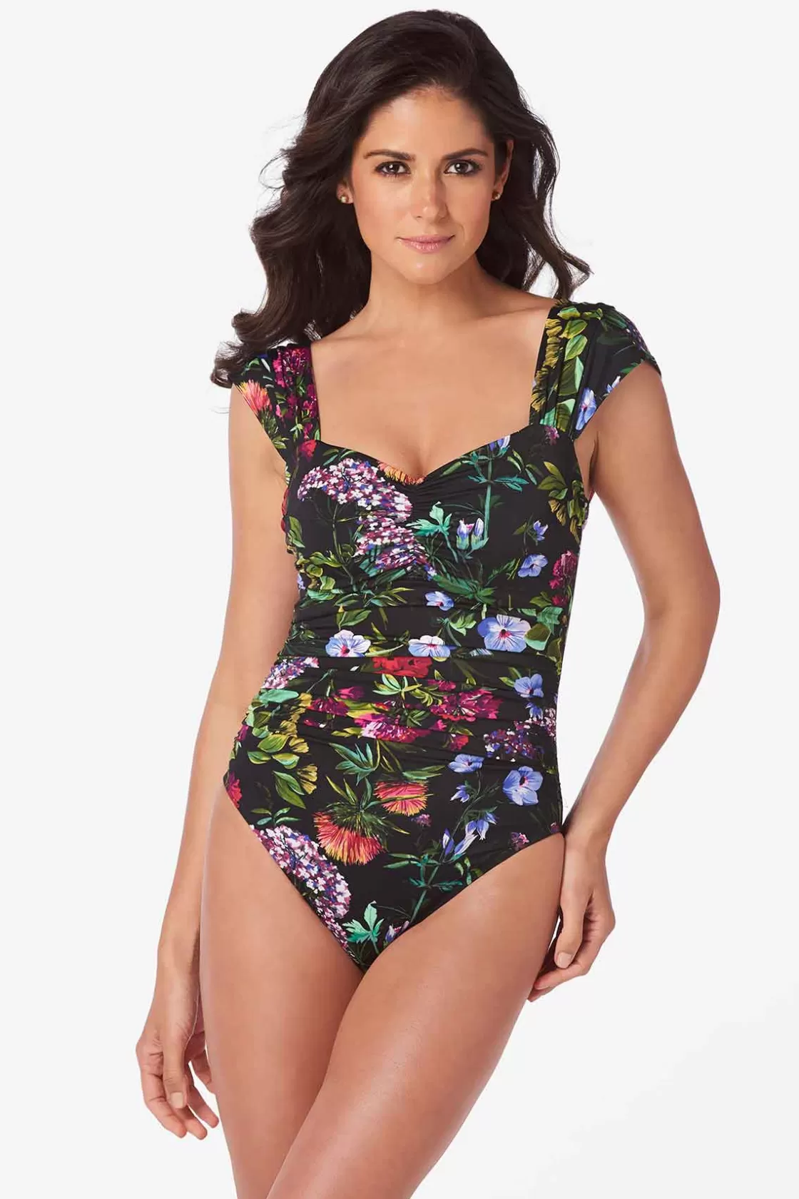 Miraclesuit One Piece^Modern Romance Natalie One Piece Swimsuit Black/Multi