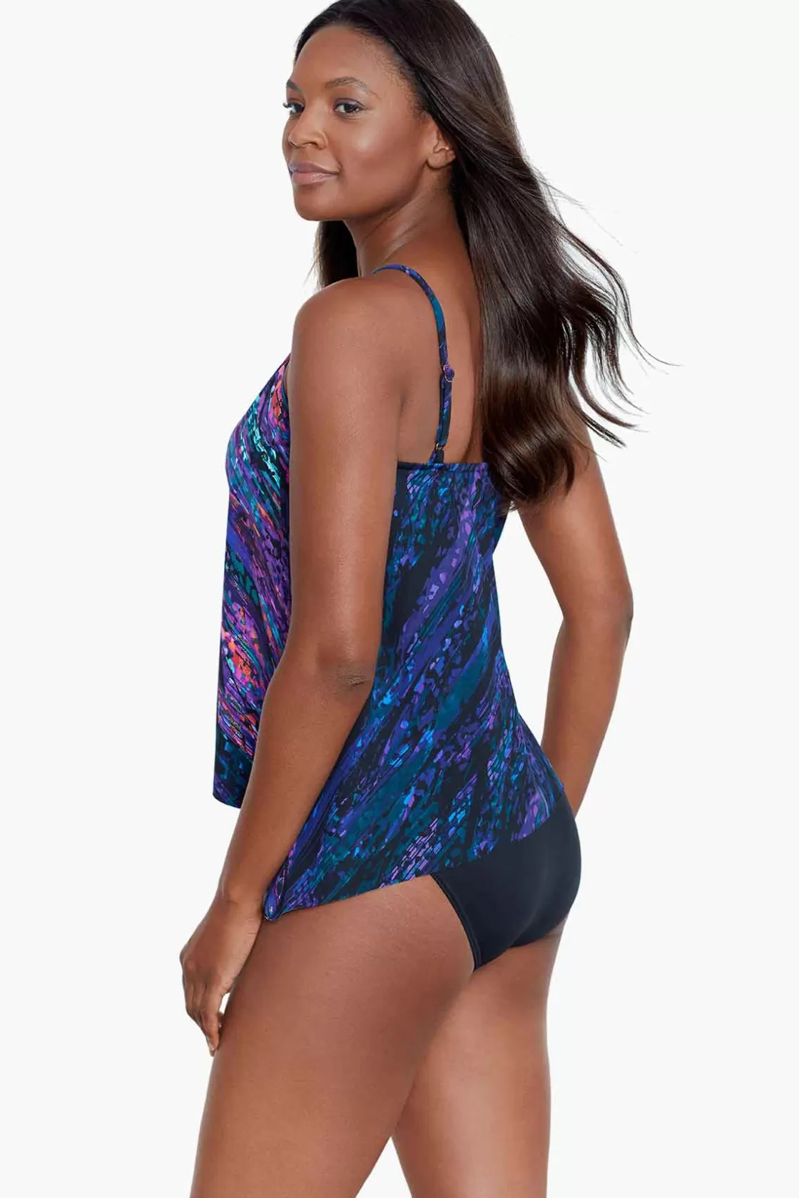 Miraclesuit One Piece | Plus^Mood Ring Peephole Tankini Top Multi