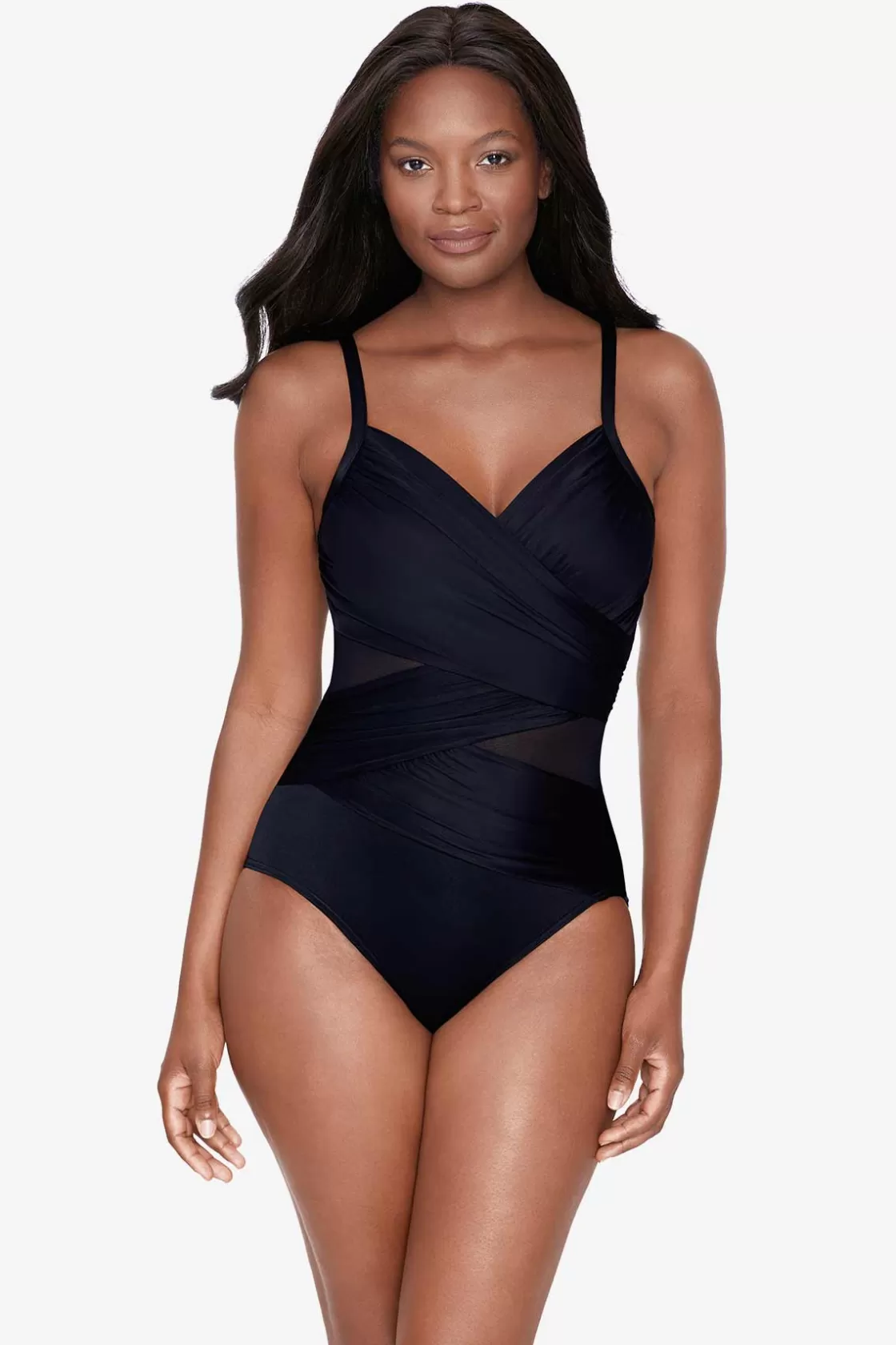 Miraclesuit One Piece^Network Mystify One Piece Swimsuit DD-Cup Black