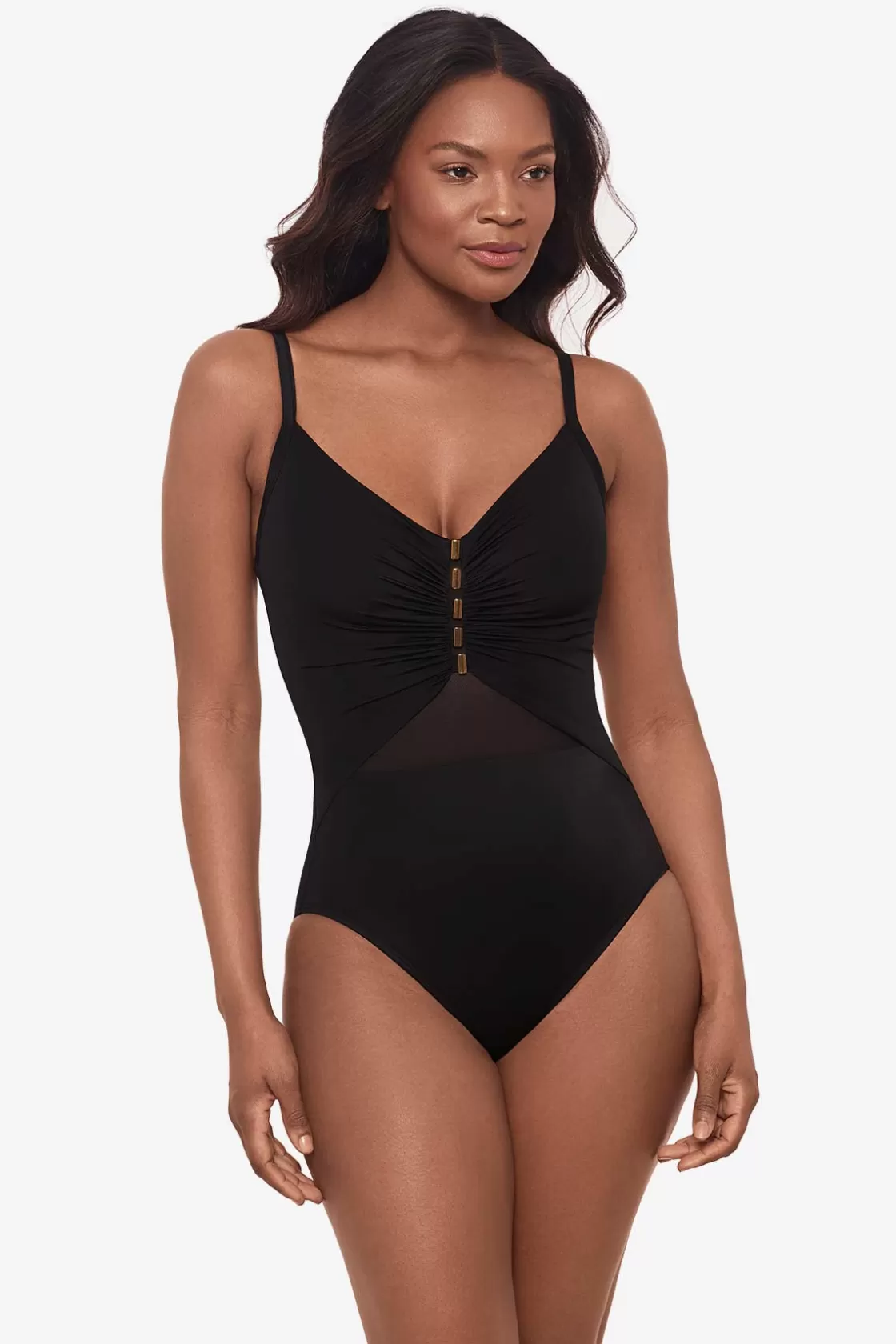 Miraclesuit Cover Ups^Network News Mariposa One Piece Swimsuit Black