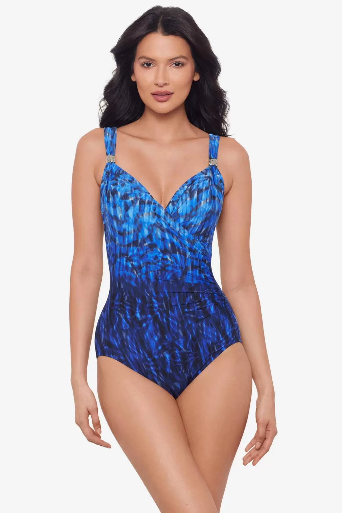 Miraclesuit One Piece^Paka Mayan Siren One Piece Swimsuit Blue/Black