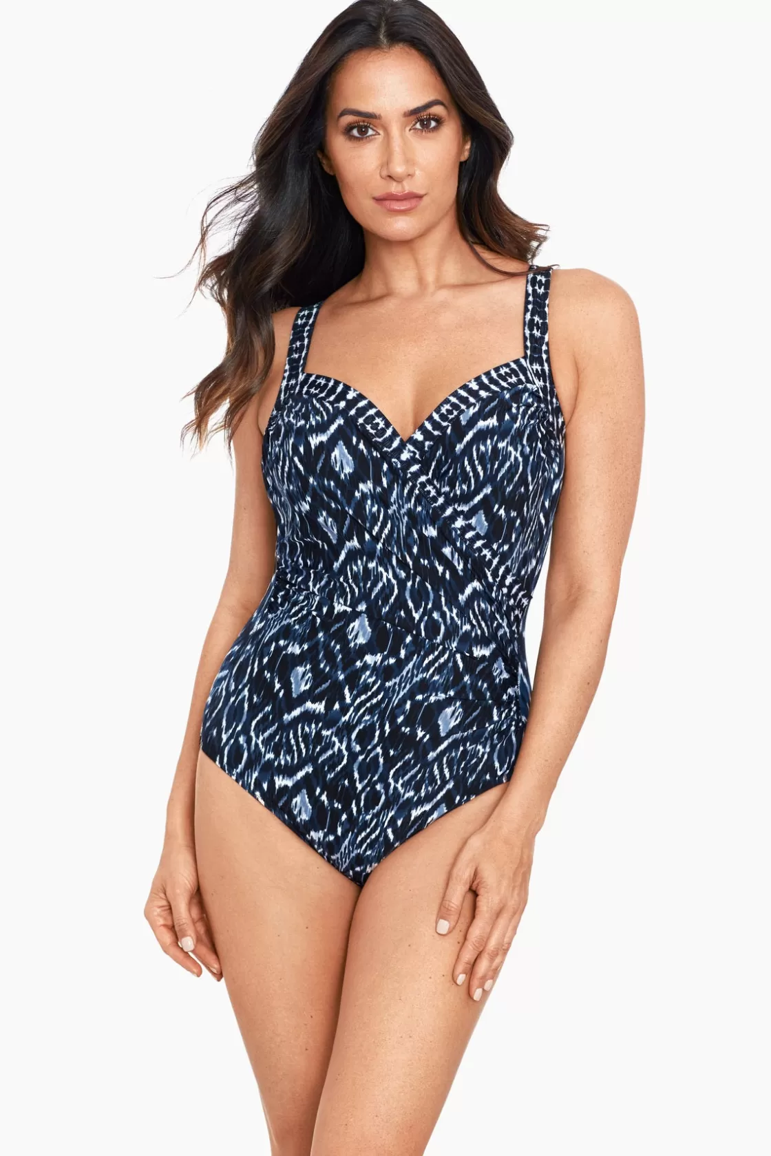 Miraclesuit One Piece^Palatium Sanibel One Piece Swimsuit DD-Cup Blue/Multi