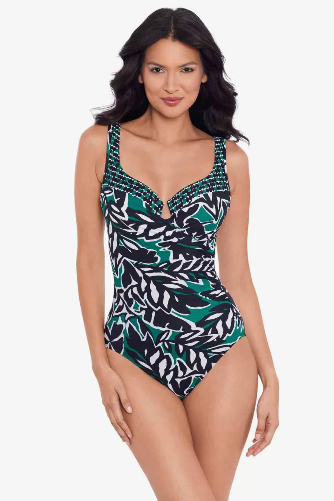 Miraclesuit One Piece^Palma Verde Escape One Piece Swimsuit Black/Multi