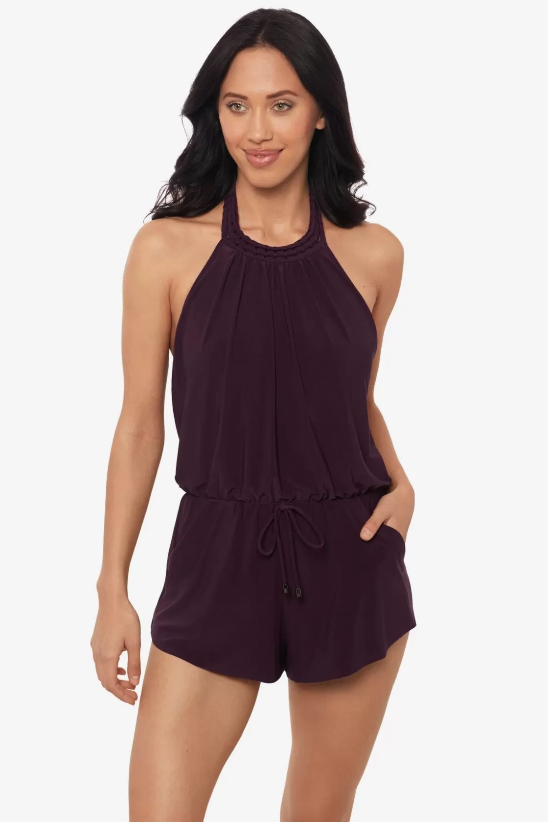 Miraclesuit One Piece^Piper One Piece Romper Swimsuit Prune