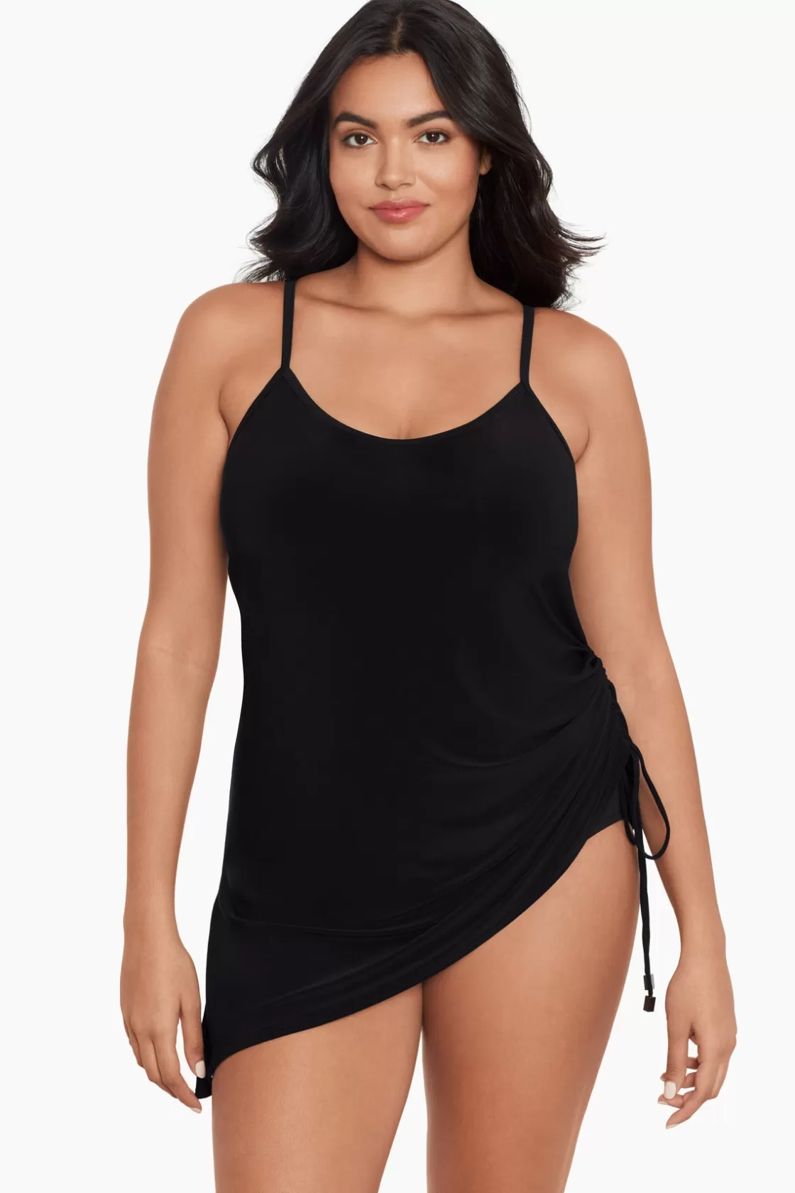 Miraclesuit Tankini Tops^Plus Size Brynn Swim Dress Black