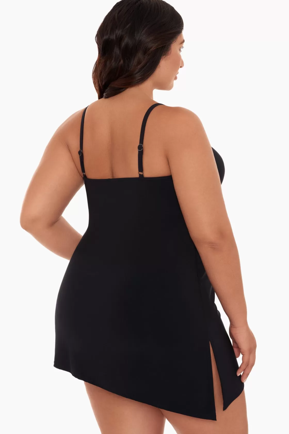 Miraclesuit Tankini Tops^Plus Size Brynn Swim Dress Black