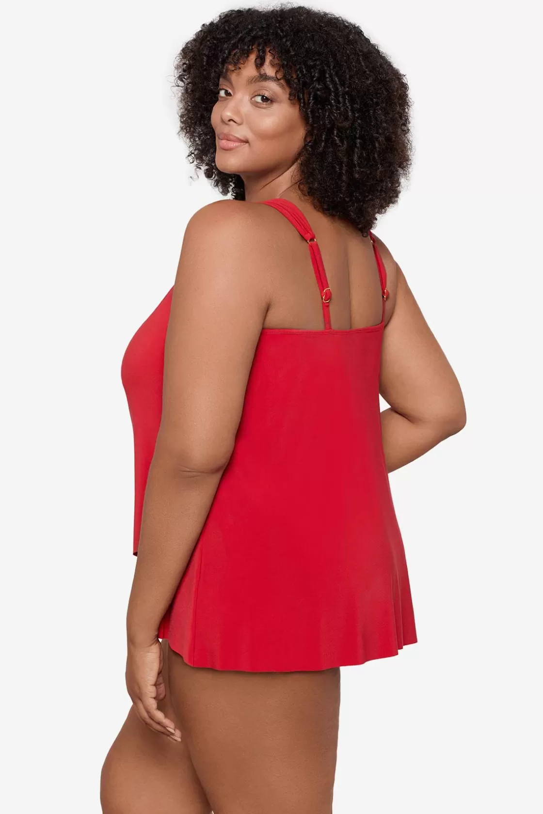 Miraclesuit One Piece | Dd+ Cup^Plus Size Razzle Dazzle Underwire Tankini Top Cayenne