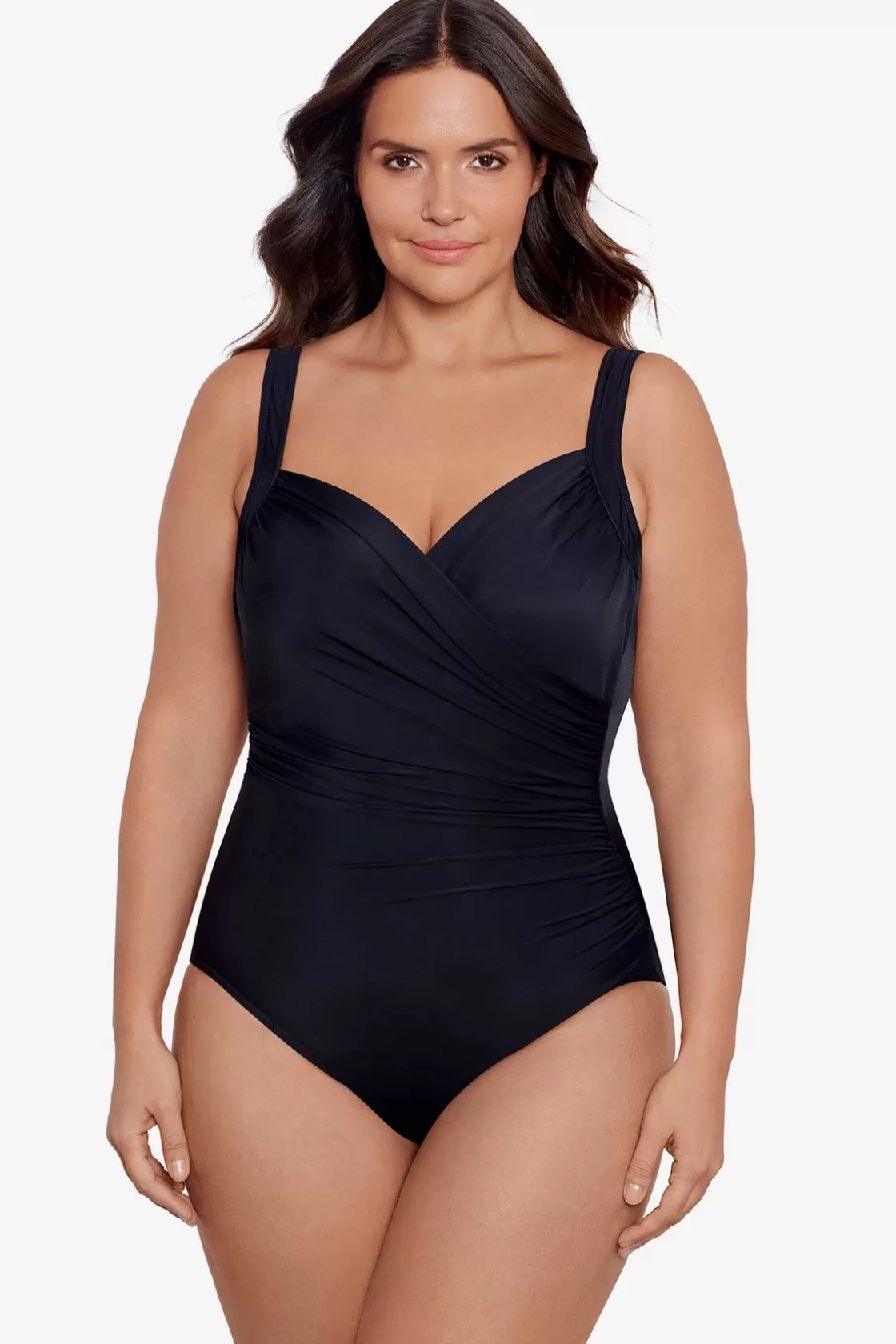 Miraclesuit One Piece^Plus Size Sanibel One Piece Swimsuit Black