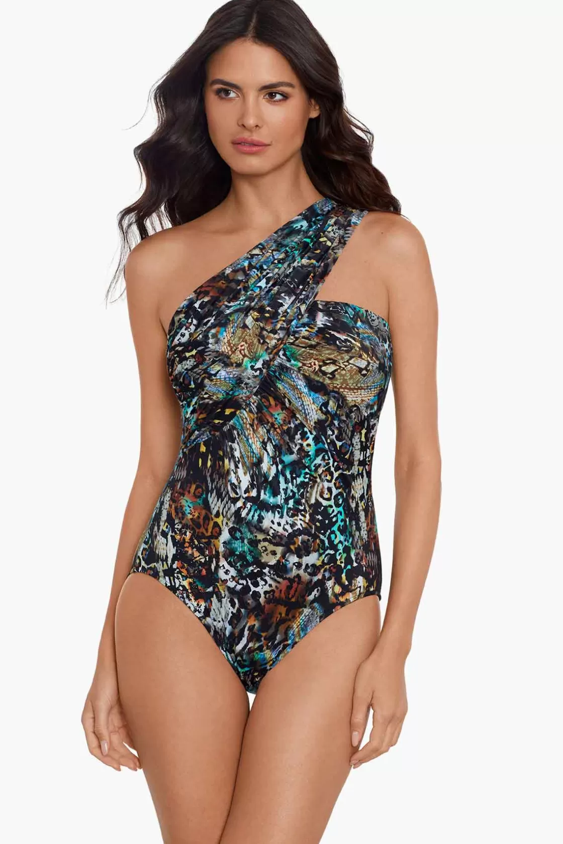 Miraclesuit Tankini Tops^Posh Mosh Goddess One Piece Swimsuit Multi