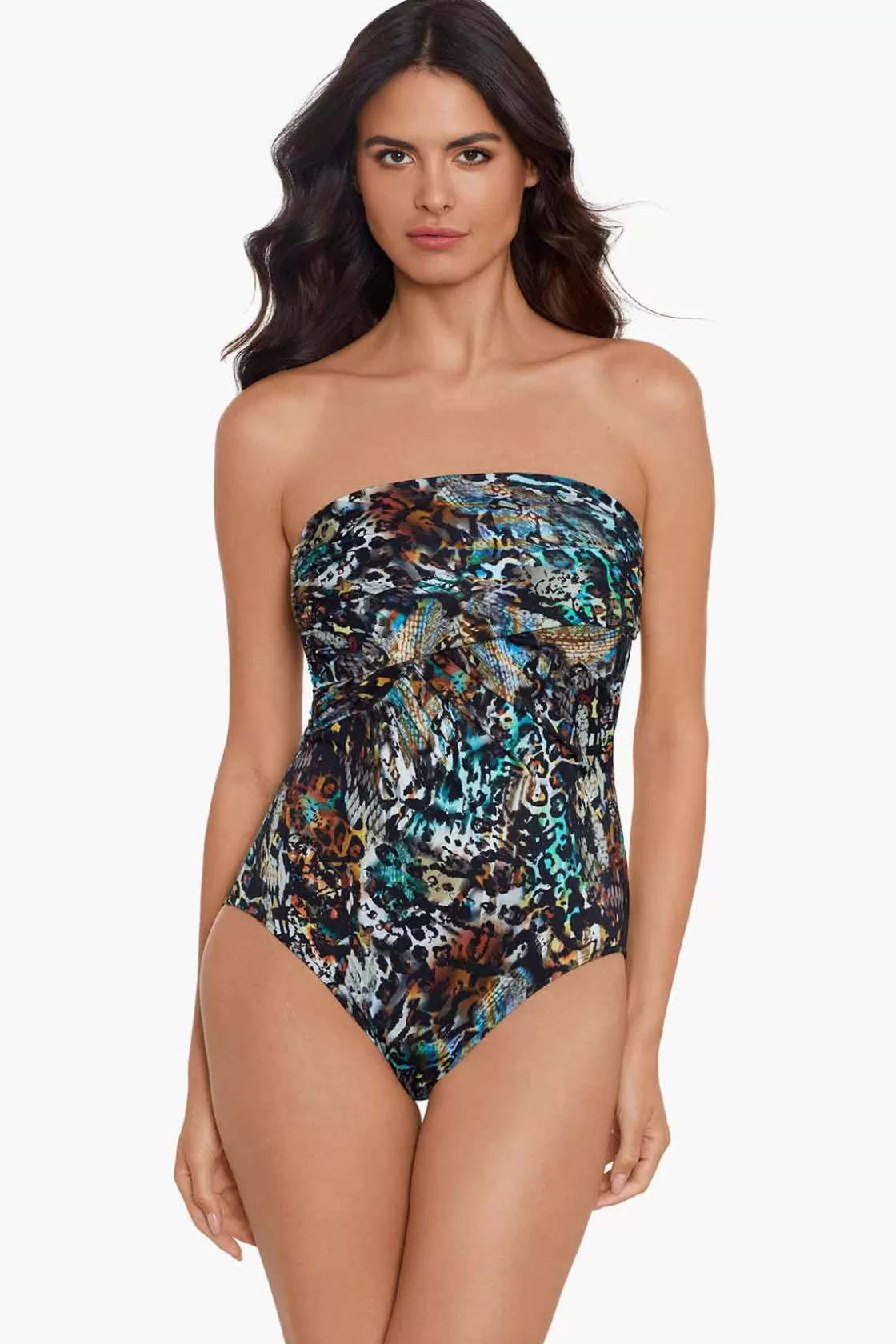 Miraclesuit Tankini Tops^Posh Mosh Goddess One Piece Swimsuit Multi