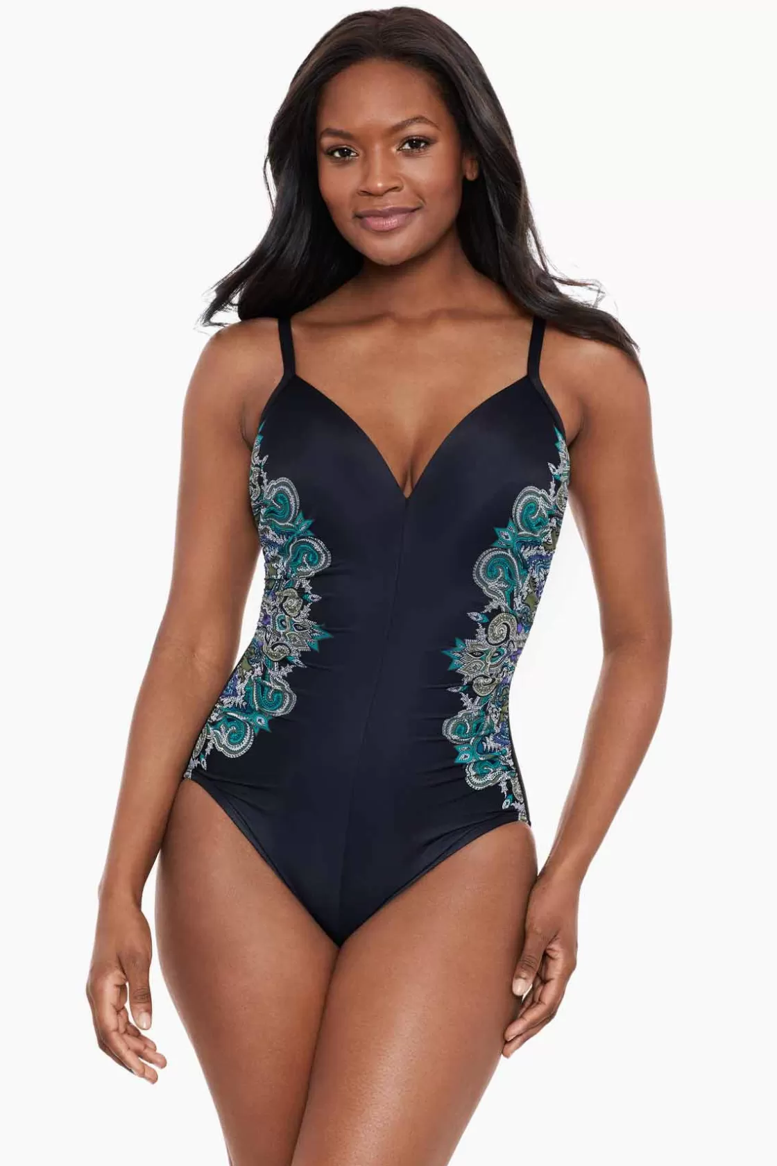 Miraclesuit One Piece^Precioso Temptation One Piece Swimsuit Black/Multi