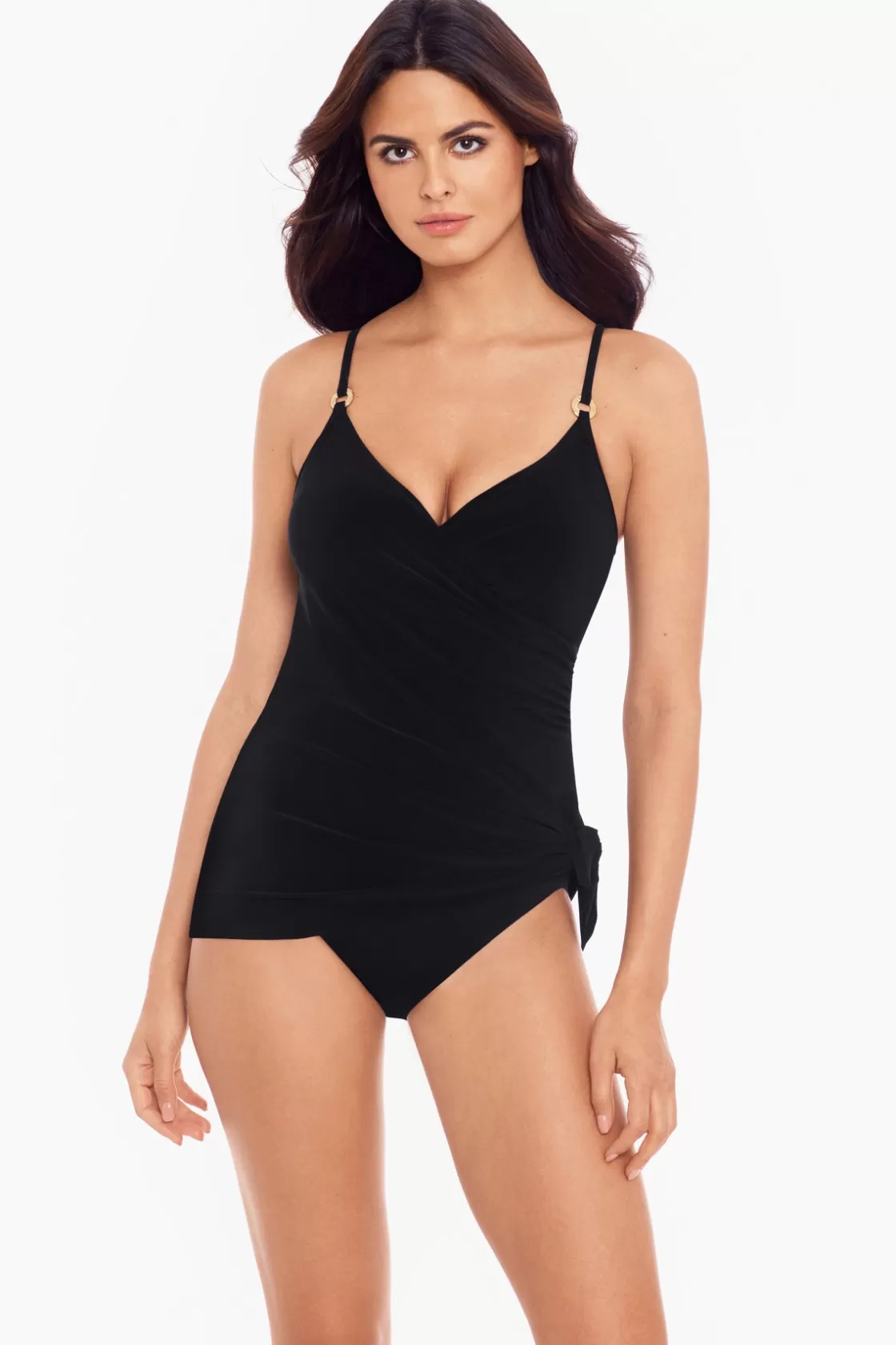 Miraclesuit Tankini Tops^Put A Ring On It Willow One Piece Swimsuit Black