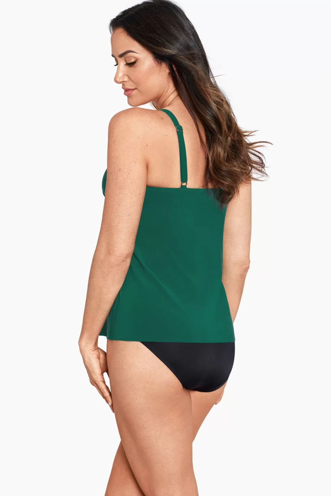 Miraclesuit Swim Bottoms^Rock Solid Allura Tankini Top Malachite