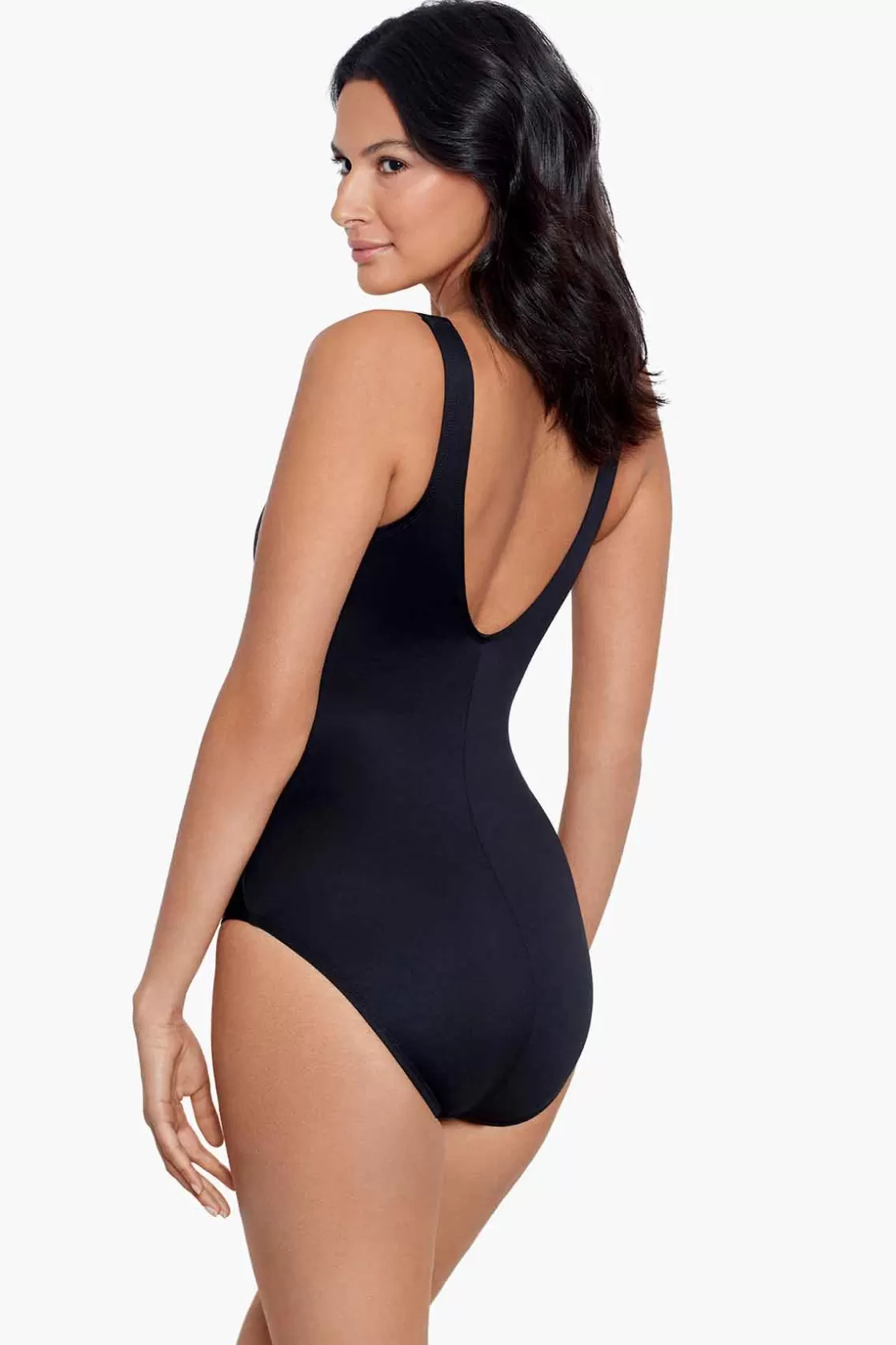 Miraclesuit Bandeau | One Piece^Rock Solid Avra One Piece Swimsuit Black