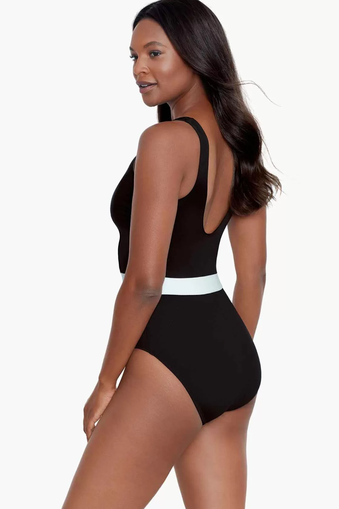 Miraclesuit One Piece^Spectra Somerland One Piece Swimsuit Black/White