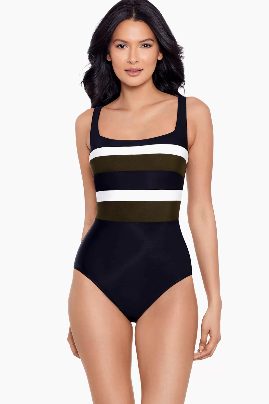 Miraclesuit One Piece^Spectra Trinity One Piece Swimsuit Black