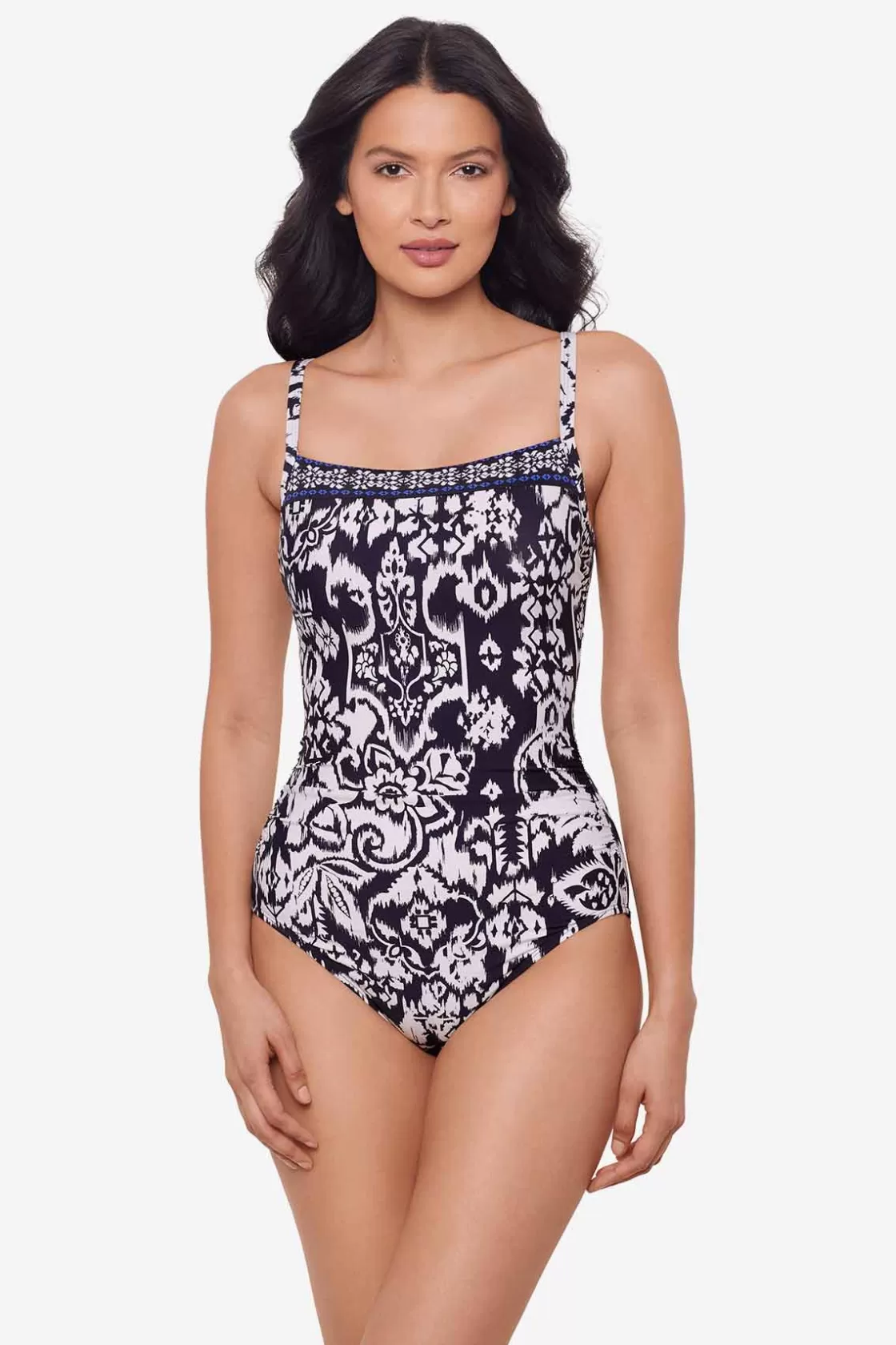 Miraclesuit One Piece^Talavera Kara One Piece Swimsuit Midnight/White