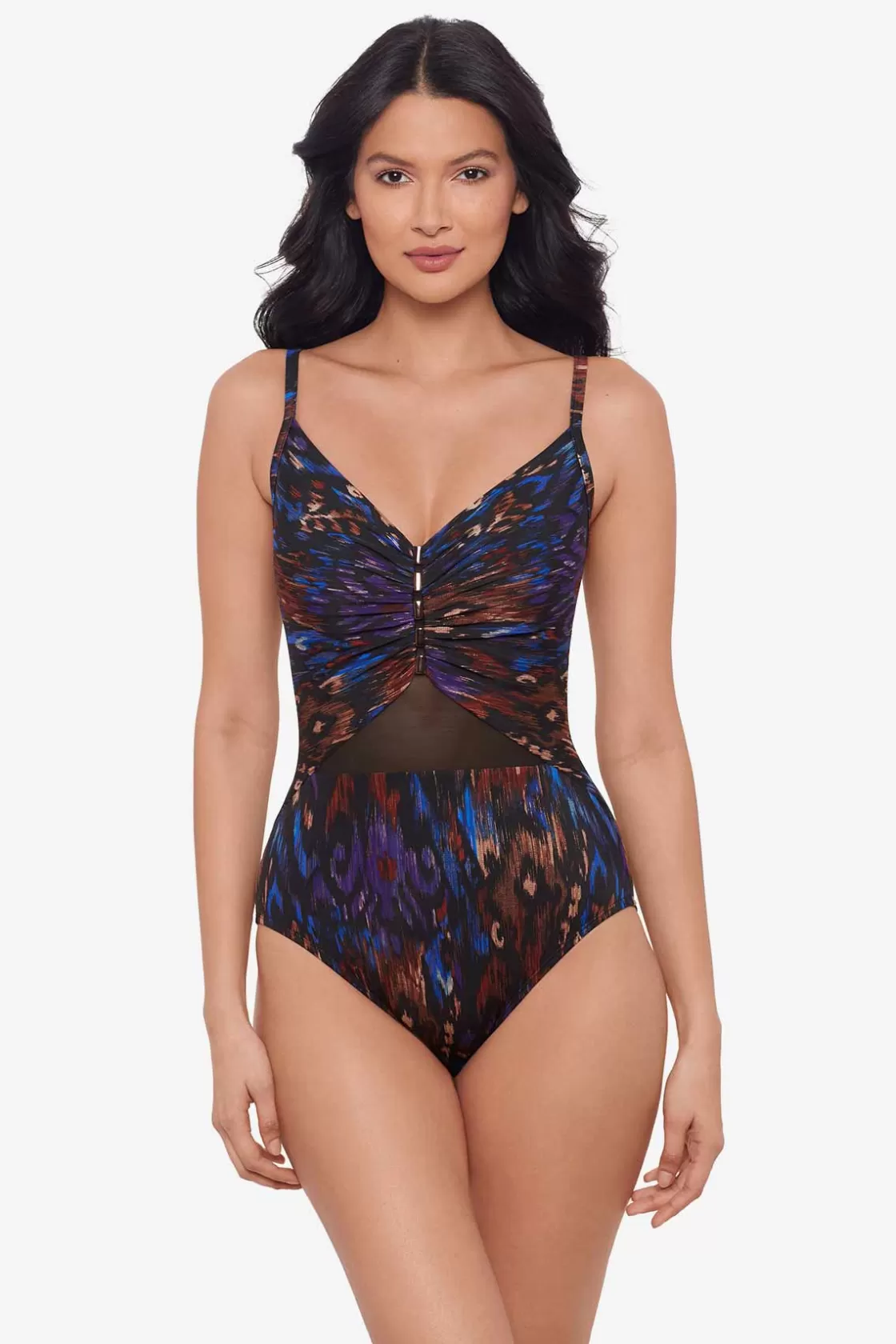 Miraclesuit One Piece^Tapiz Mariposa One Piece Swimsuit Black/Multi