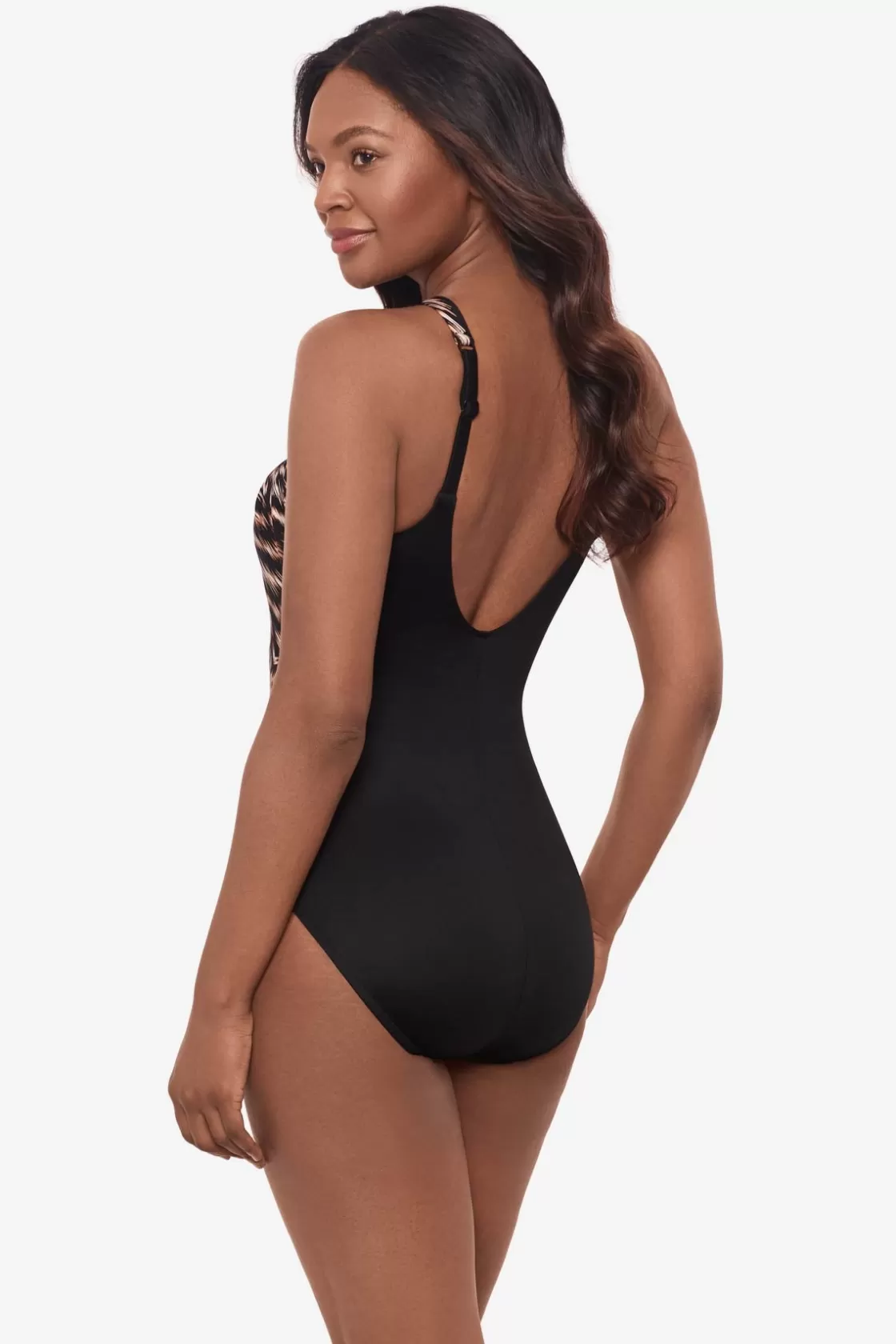 Miraclesuit Bandeau | One Piece^Topkapi Aphrodite One Piece Swimsuit Black/Multi