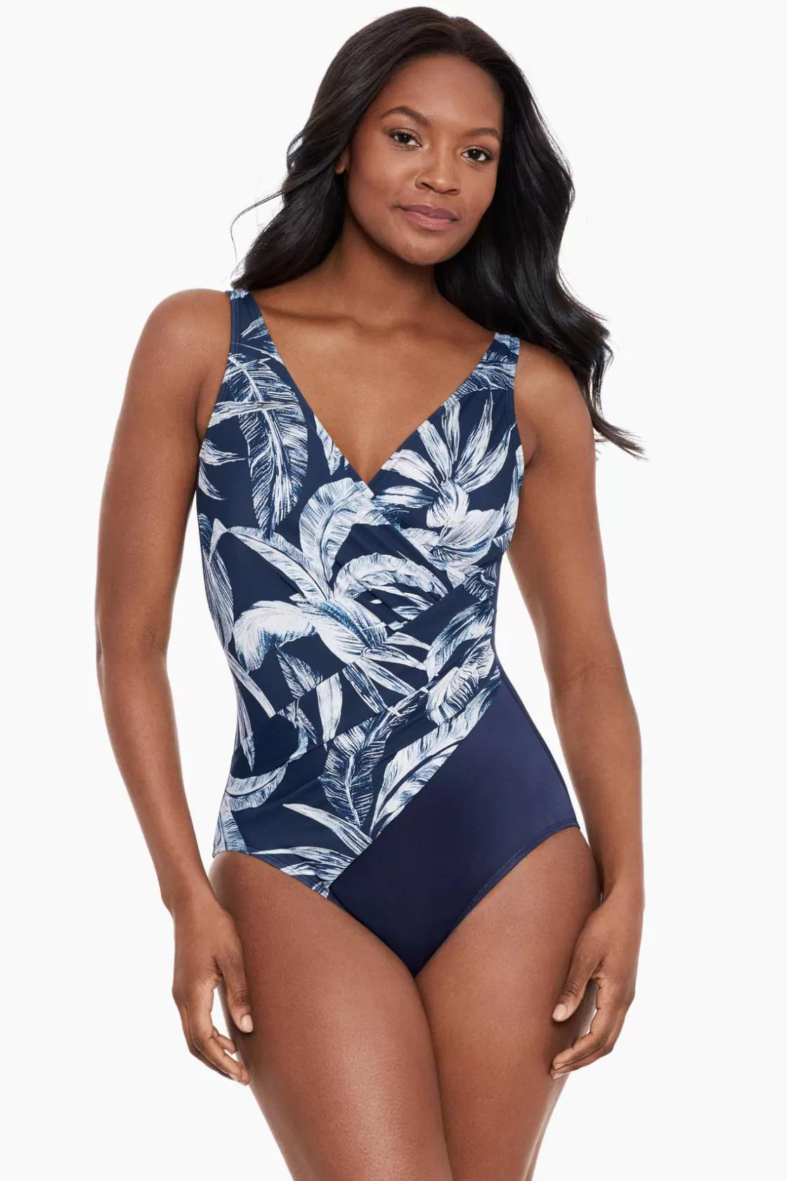 Miraclesuit One Piece^Tropica Toile Oceanus One Piece Swimsuit Midnight